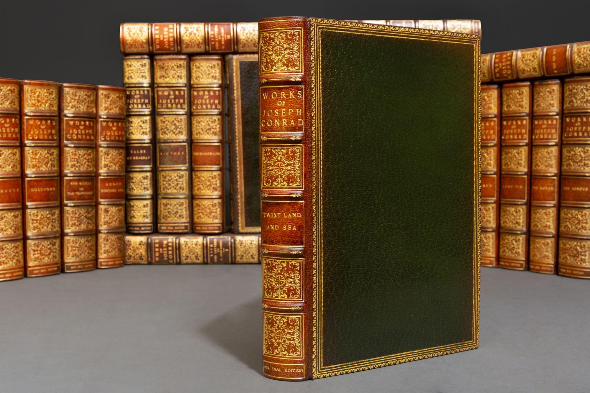 20th Century 'Book Sets' 24 Volumes, Joseph Conrad, Works.Sun-Dial Edition, Signed
