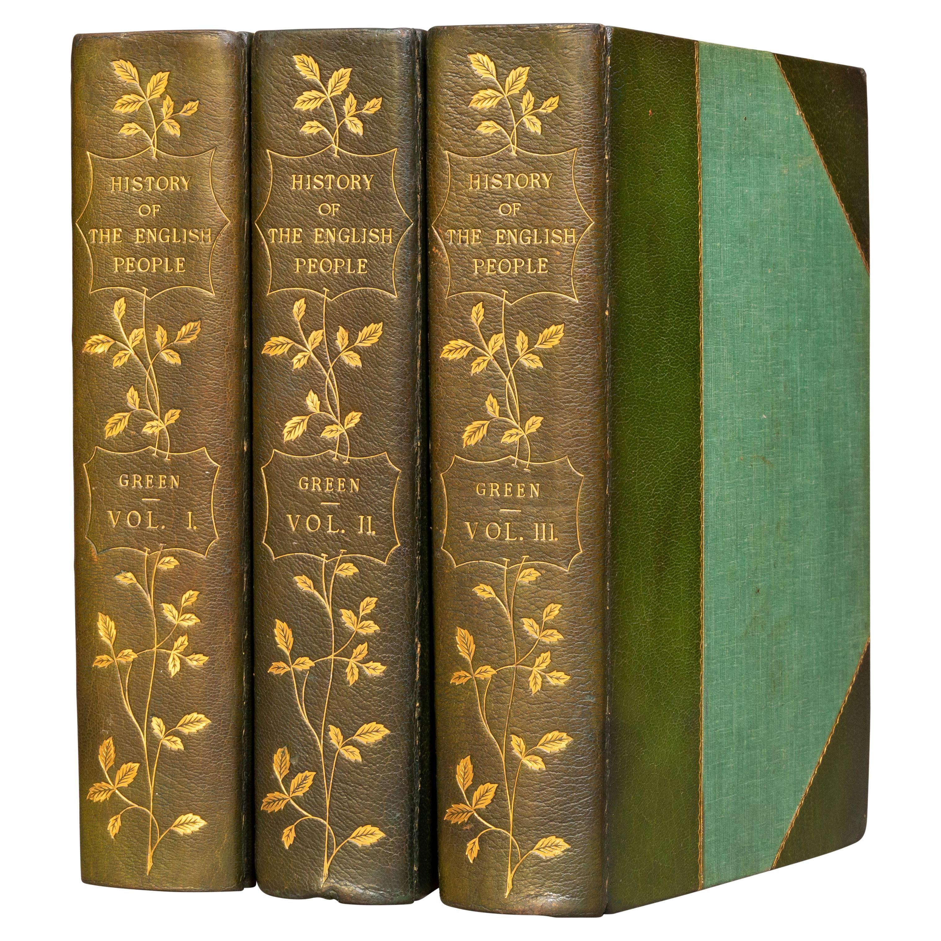 'Book Sets' 3 Volumes. J.R. Green, A Short History Of The English People
