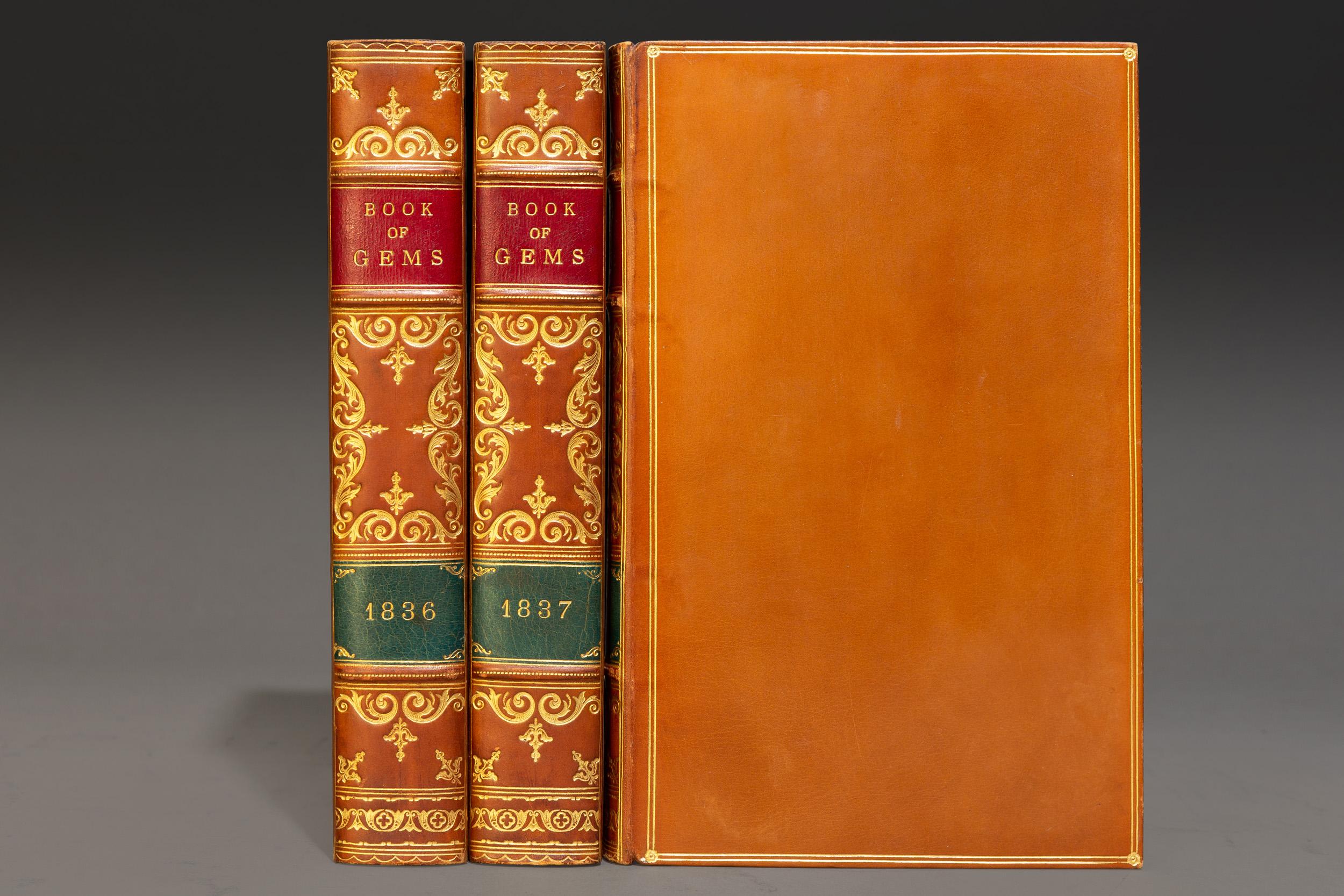 British 'Book Sets' 3 Volumes, S. C. Hall, The Book of Gems For Sale
