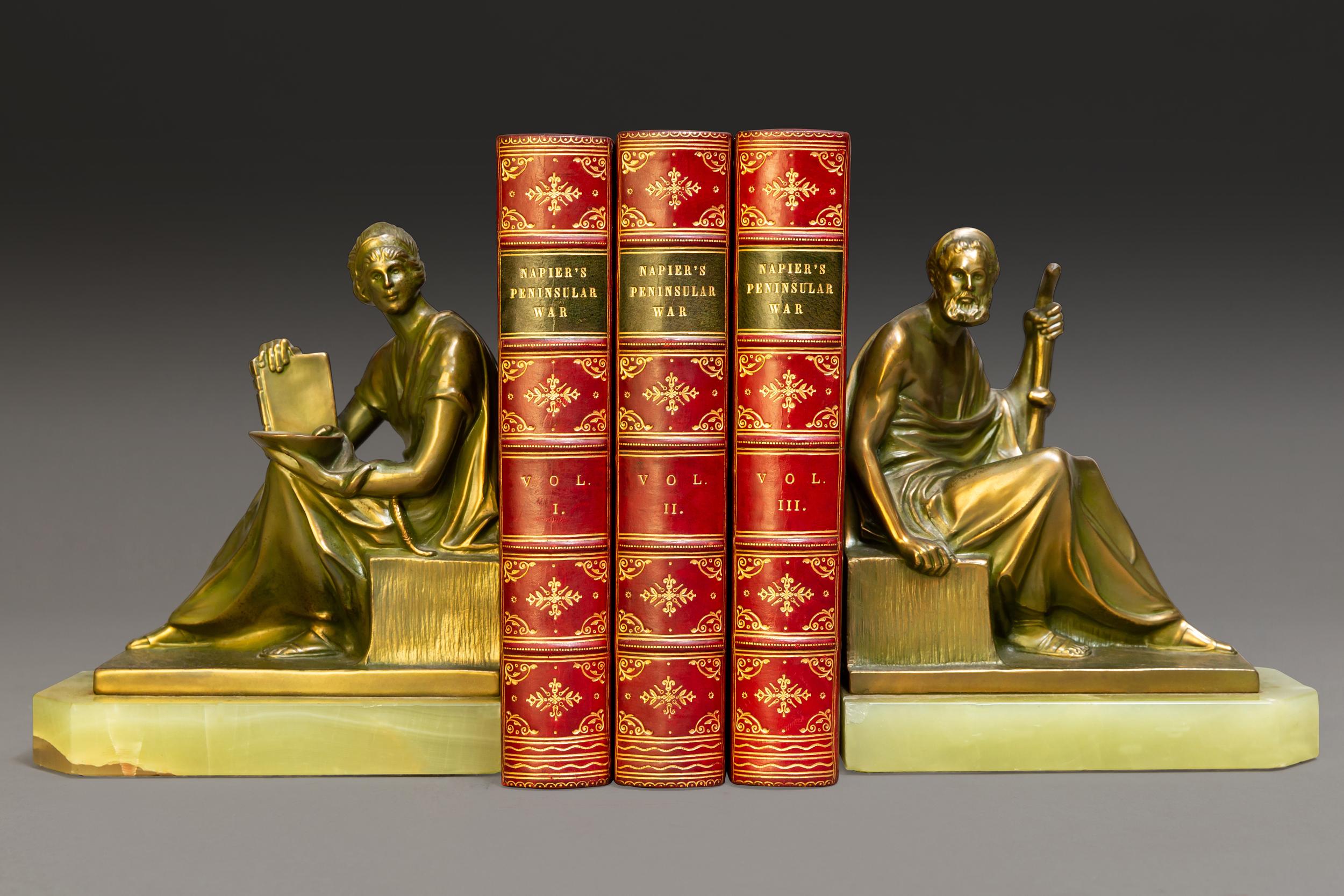 British 'Book Sets' 3 Volumes. W. F. P. Napier, History of the Peninsular War For Sale