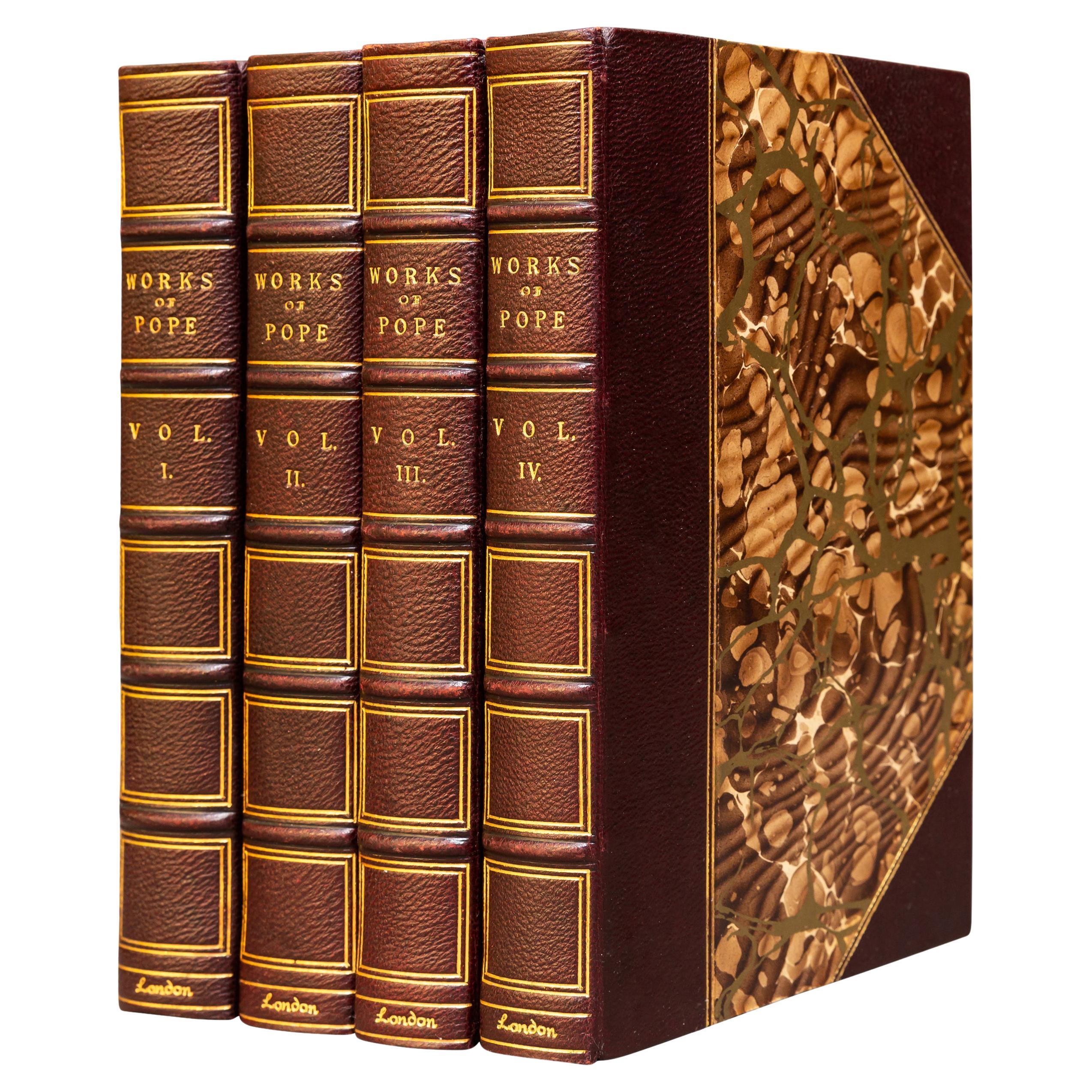 'Book Sets' 4 Volumes, Alexander Pope, The Works