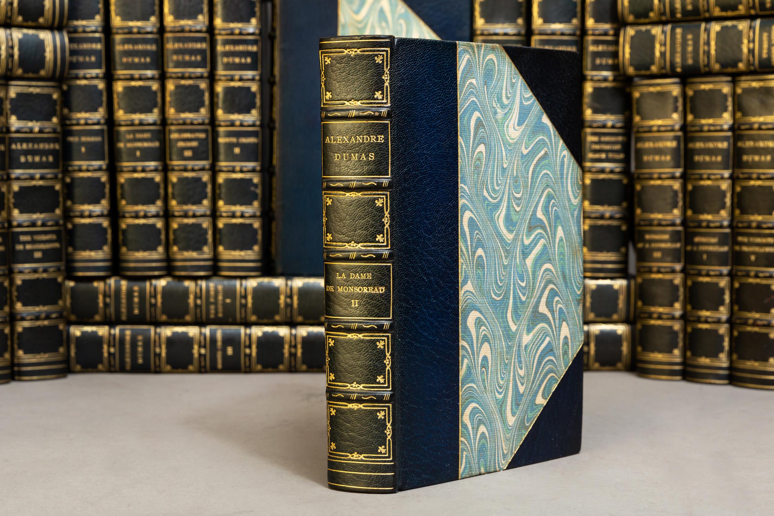'Book Sets' 43 Volumes, Alexandre Dumas, The Complete Works In Good Condition In New York, NY
