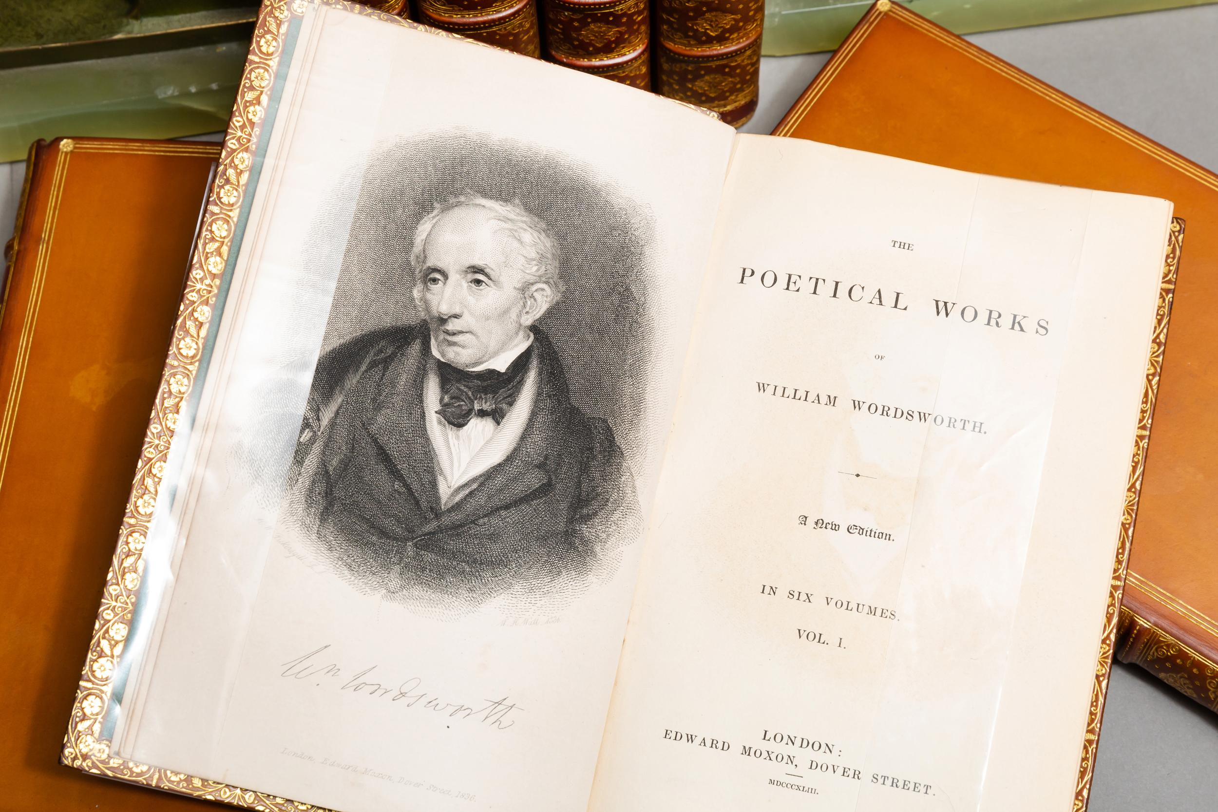 British 'Book Sets' 7 Volumes, William Wordsworth, The Poetical Works