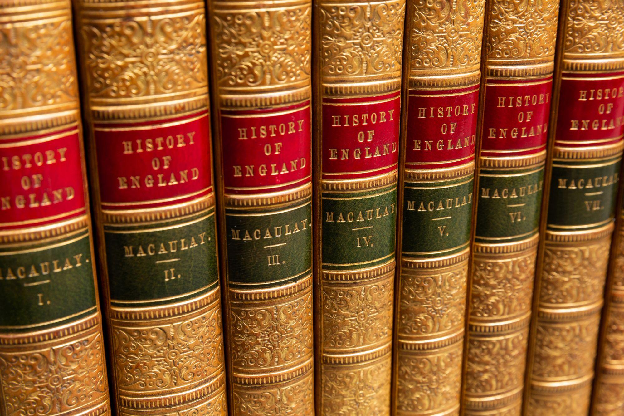 British 'Book Sets' 8 Volumes, Lord Macaulay, The History of England