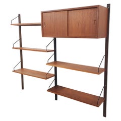 Book Shelves by Poul Cadovius for Royal System, Teak Wall Unit, Denmark, 1950s