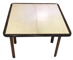 Book Table with Wood and Parchment 'Leather',  1920, France