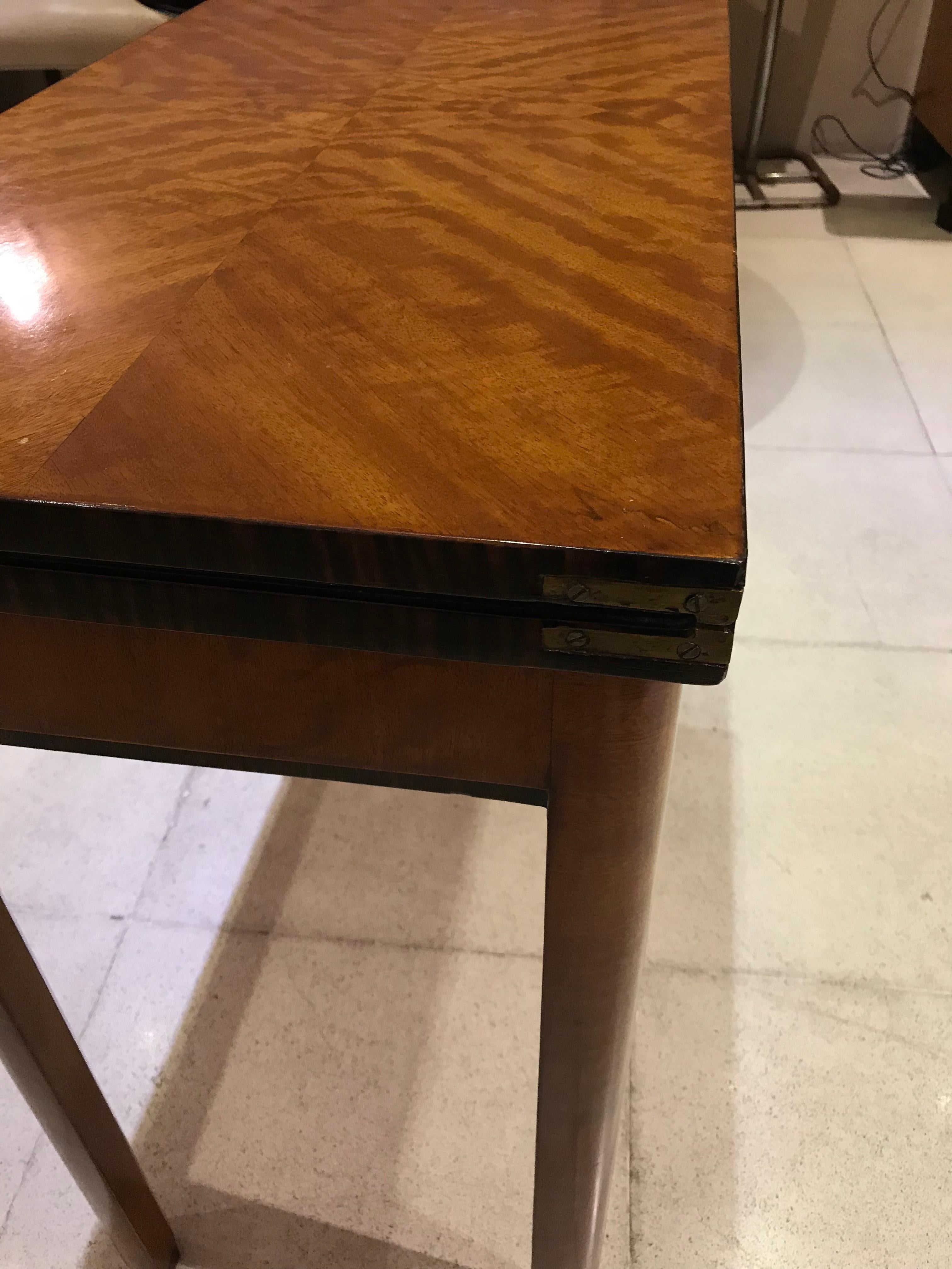 Book Table with Wood and Parchment 'Leather',  1920, France For Sale 3