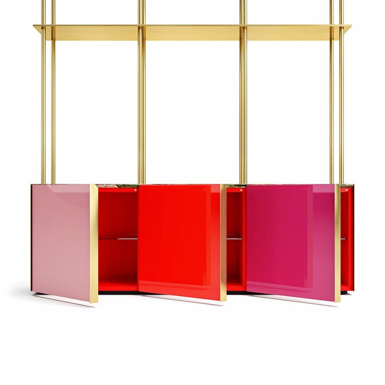 Bookcase 01 Red For Sale at 1stDibs