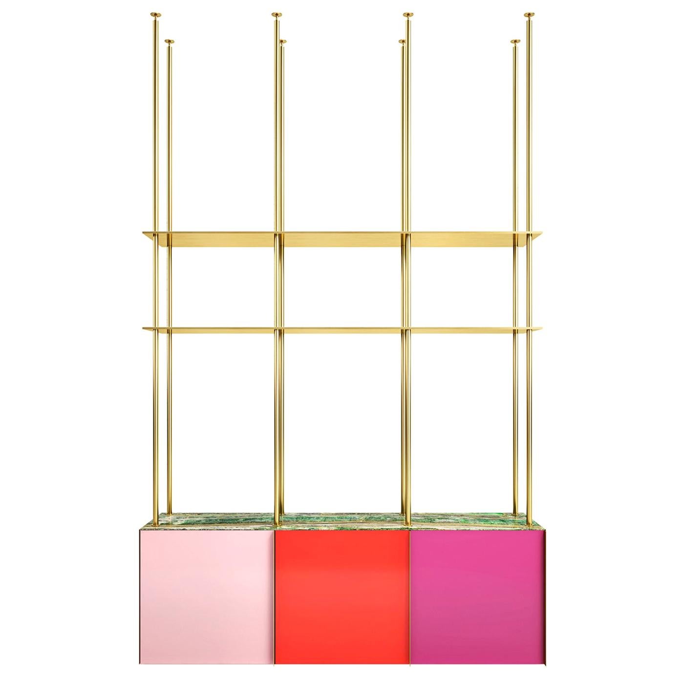 Red Bookcase by Rejo Studio For Sale at 1stDibs