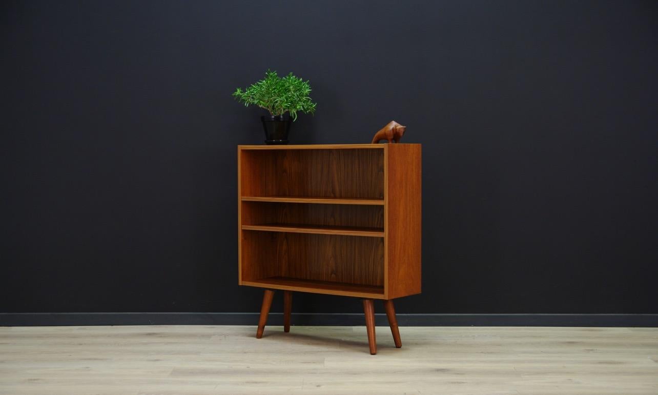 Veneer Bookcase Teak Scandinavian Design, 1960-1970