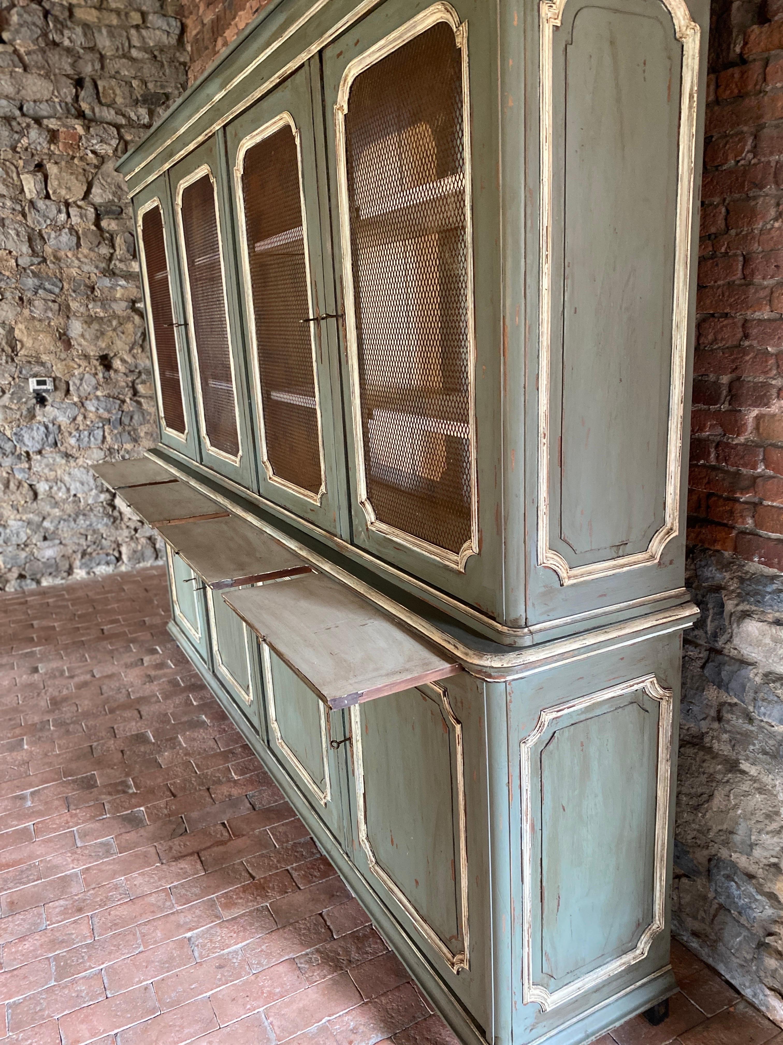 Bookcase (8- door display)dating from the 19 th century Louis Philippe style  For Sale 7