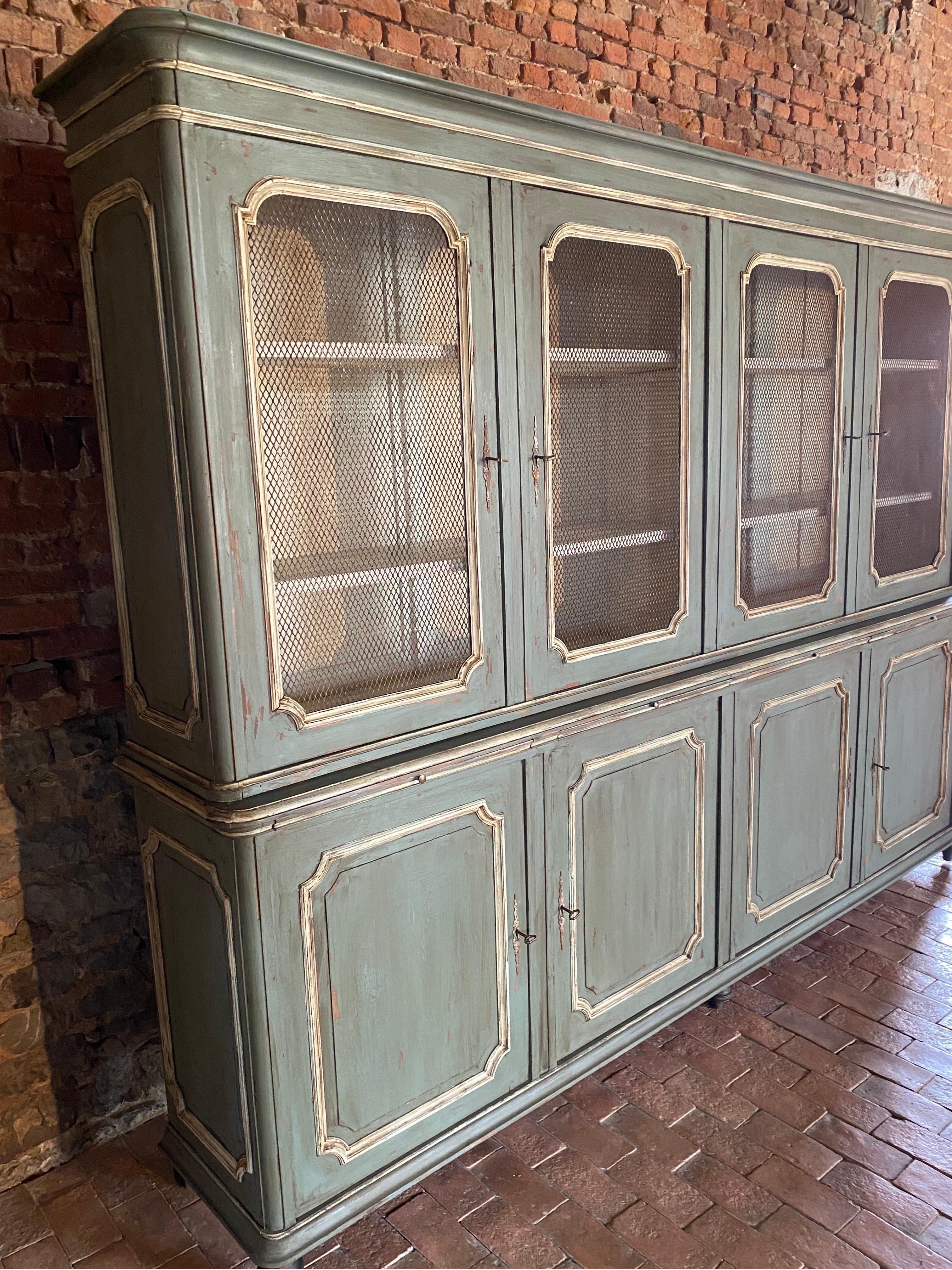 Bookcase (8- door display)dating from the 19 th century Louis Philippe style  For Sale 10