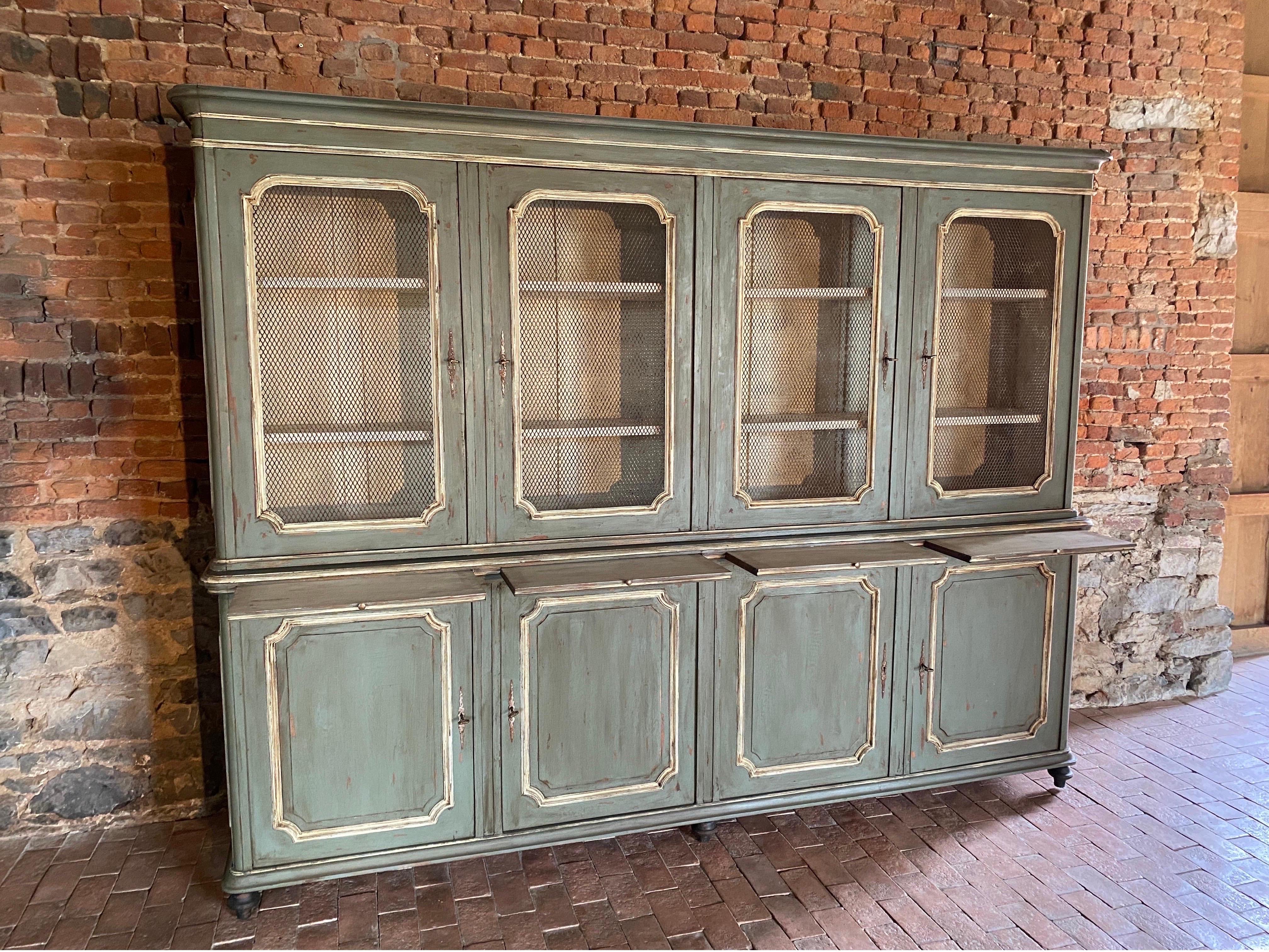 Bookcase (8- door display)dating from the 19 th century Louis Philippe style  For Sale 12