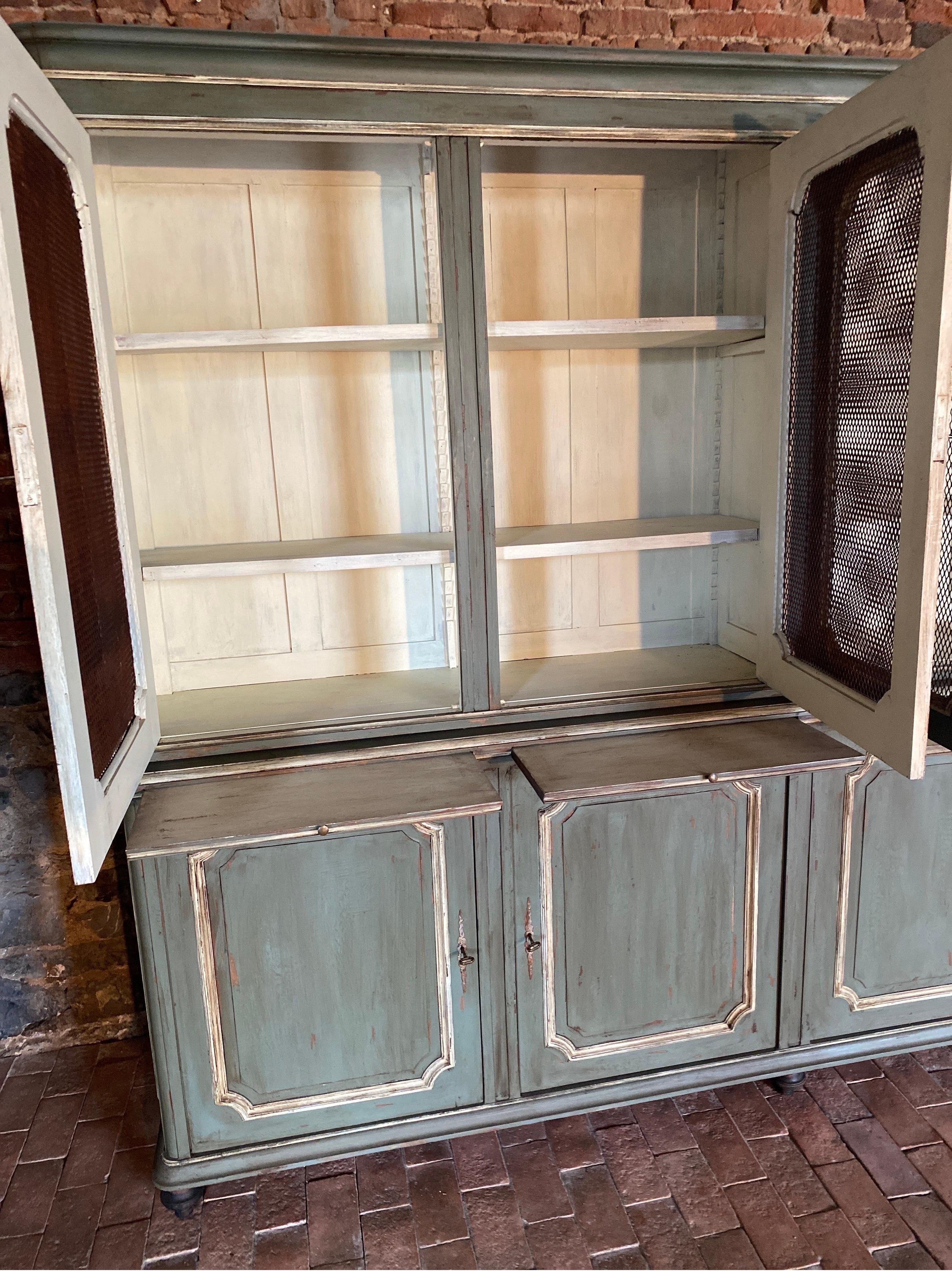 Bookcase (8- door display)dating from the 19 th century Louis Philippe style  For Sale 2