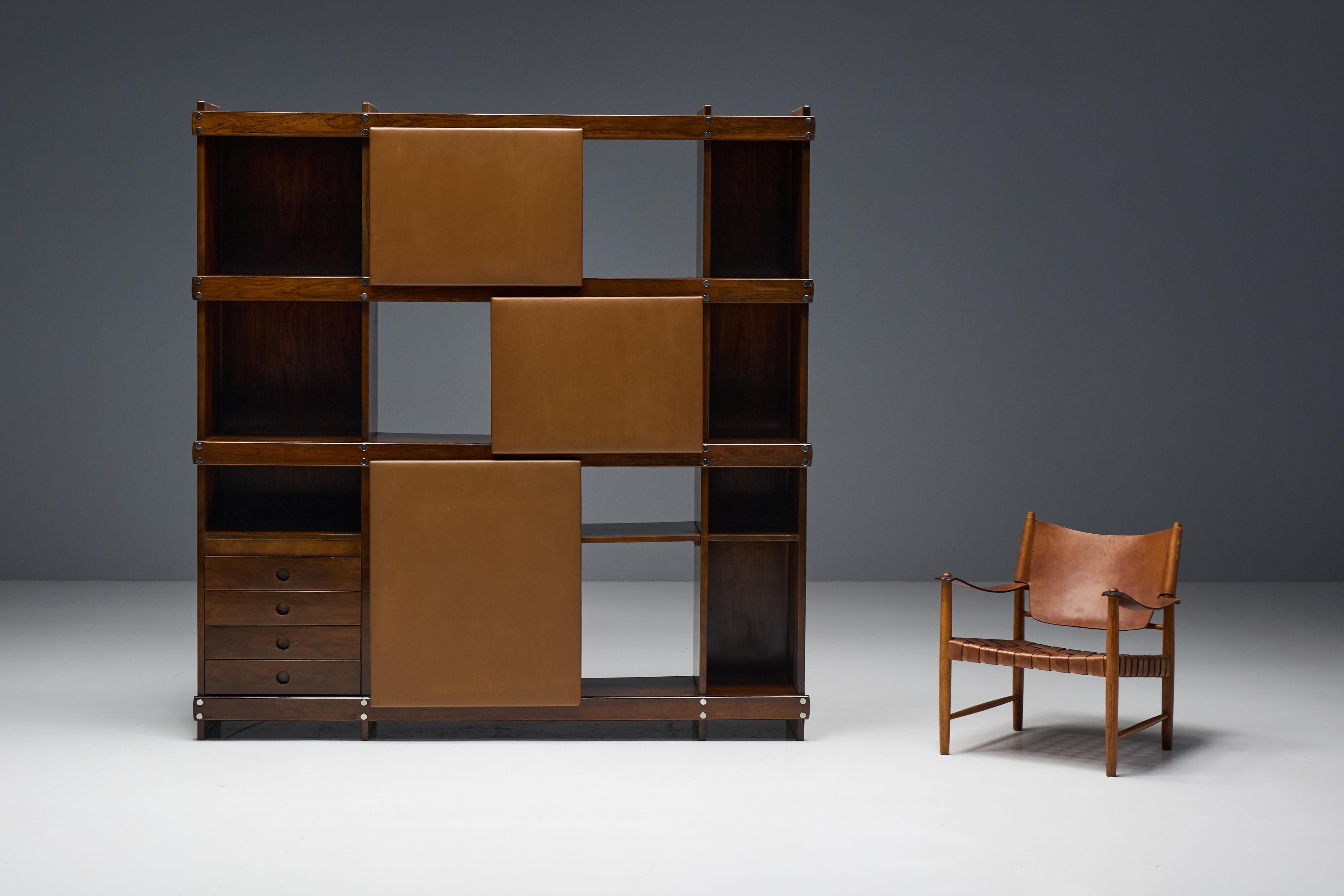 Mid-Century moderno Libreria 'Adolpho' di Sergio Rodrigues per OCA, Brasile, anni '60 in vendita