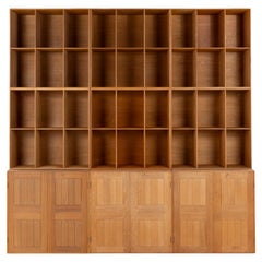 Bookcase and cabinet system by Mogens Koch
