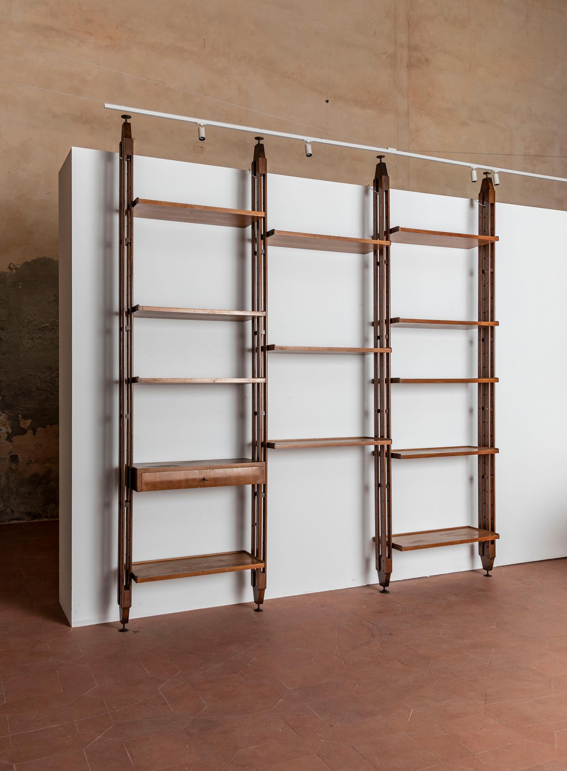 Mid-Century Modern Bookcase Attributed to Paolo Tilche, Italy, 1960s