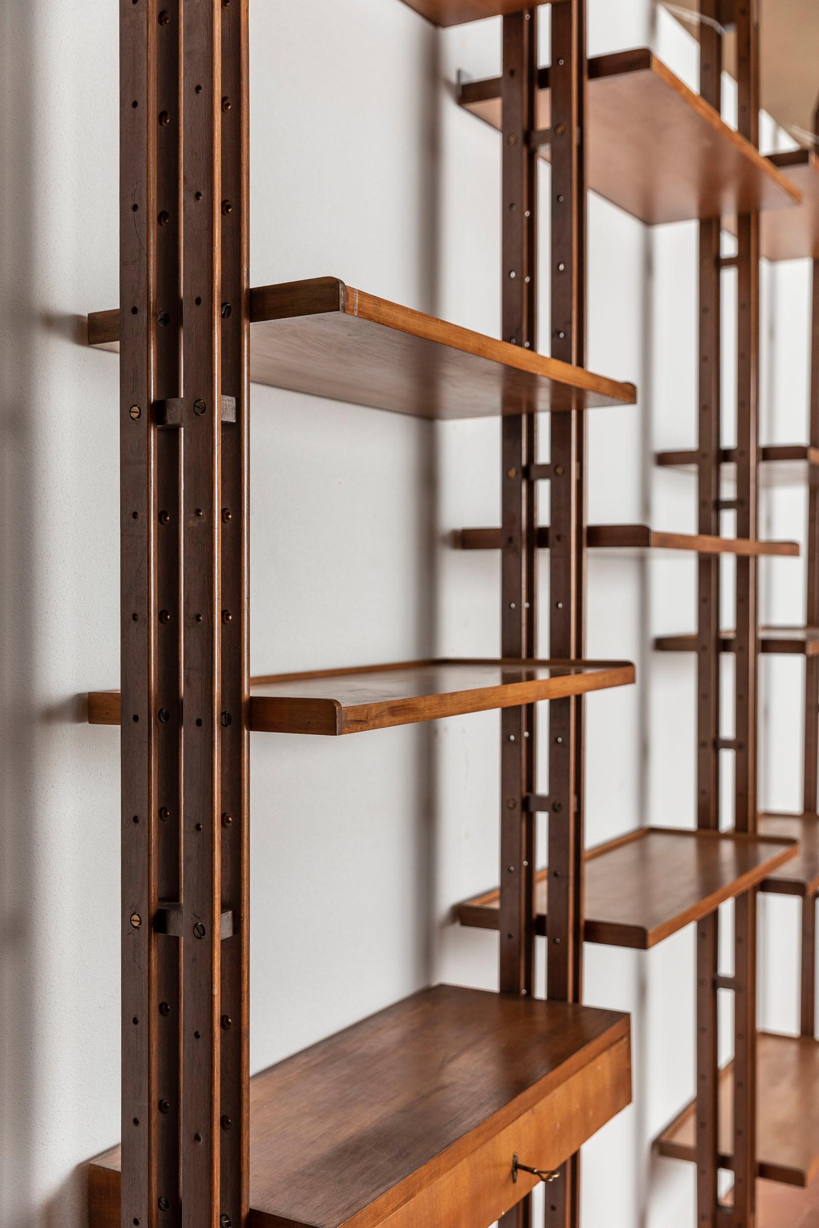 Bookcase Attributed to Paolo Tilche, Italy, 1960s 1