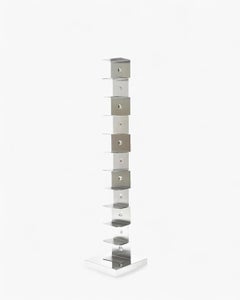 Bibliothèque / étagère Opinion Ciatti Ptolomeo 160 design Bruno Rainaldi - Inox