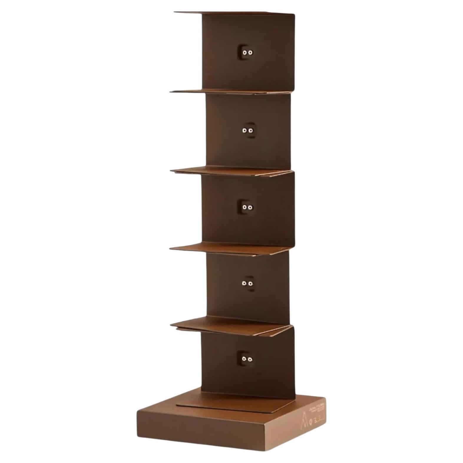 Bookcase / Bookshelf Opinion Ciatti Ptolomeo 75 design Bruno Rainaldi - Corten