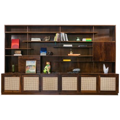 Bookcase by Joaquim Tenreiro in Brazilian Walnut, 1960s, Mid-Century Modern