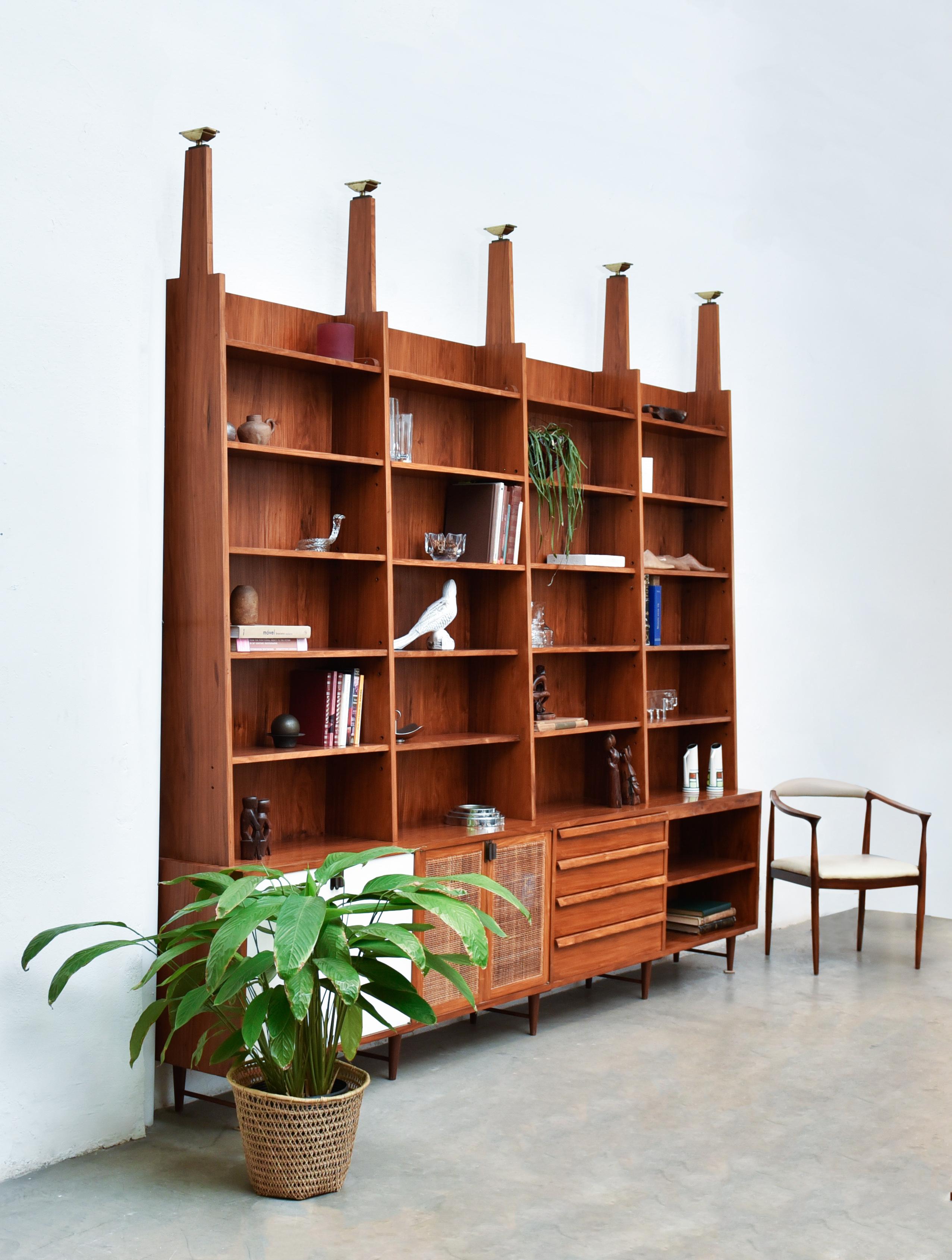 Mid-20th Century Bookcase by Teperman 50's For Sale