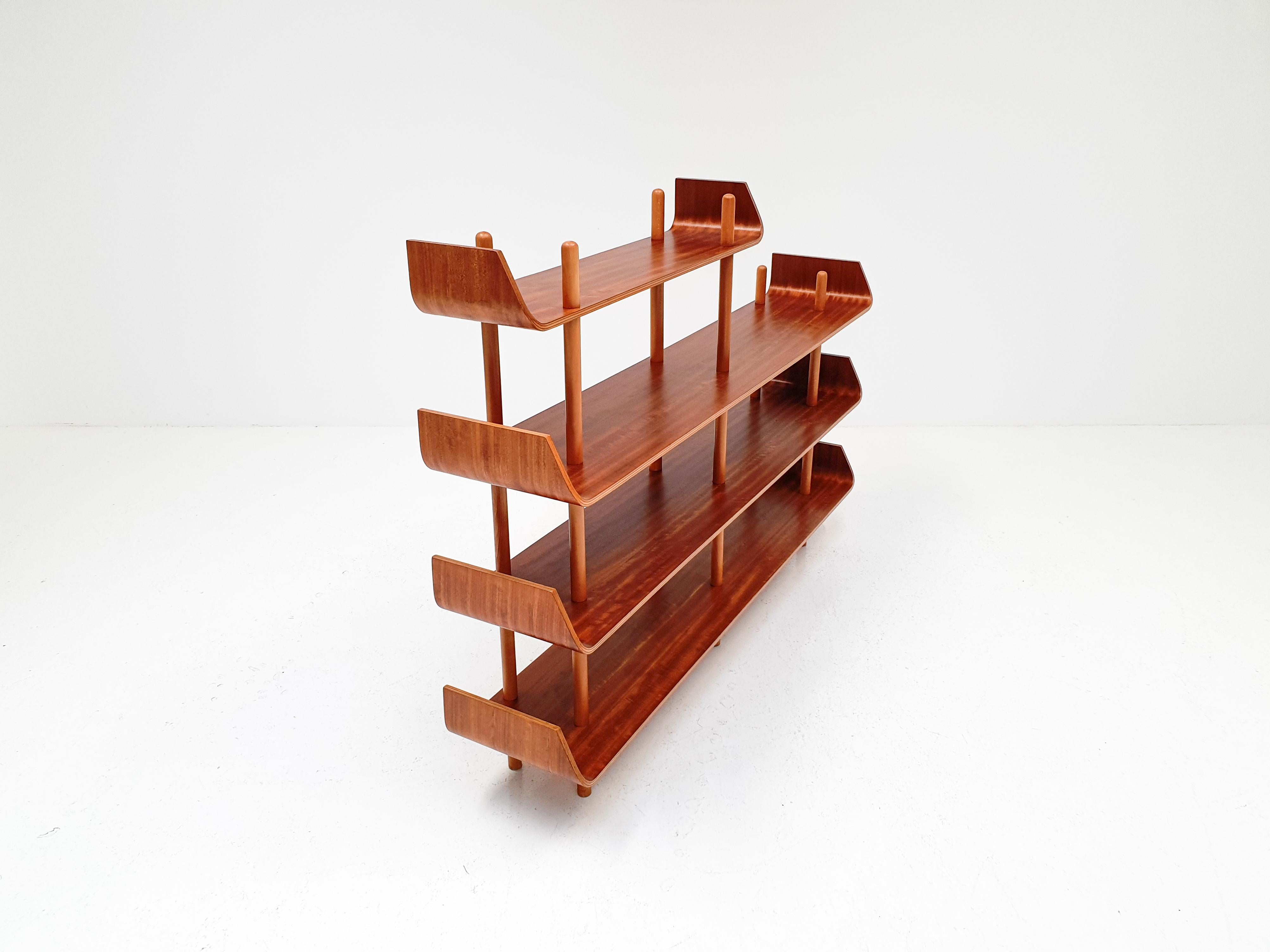 Dutch Bookcase by Willem Lutjens for De Boer Gouda, Netherlands, 1953