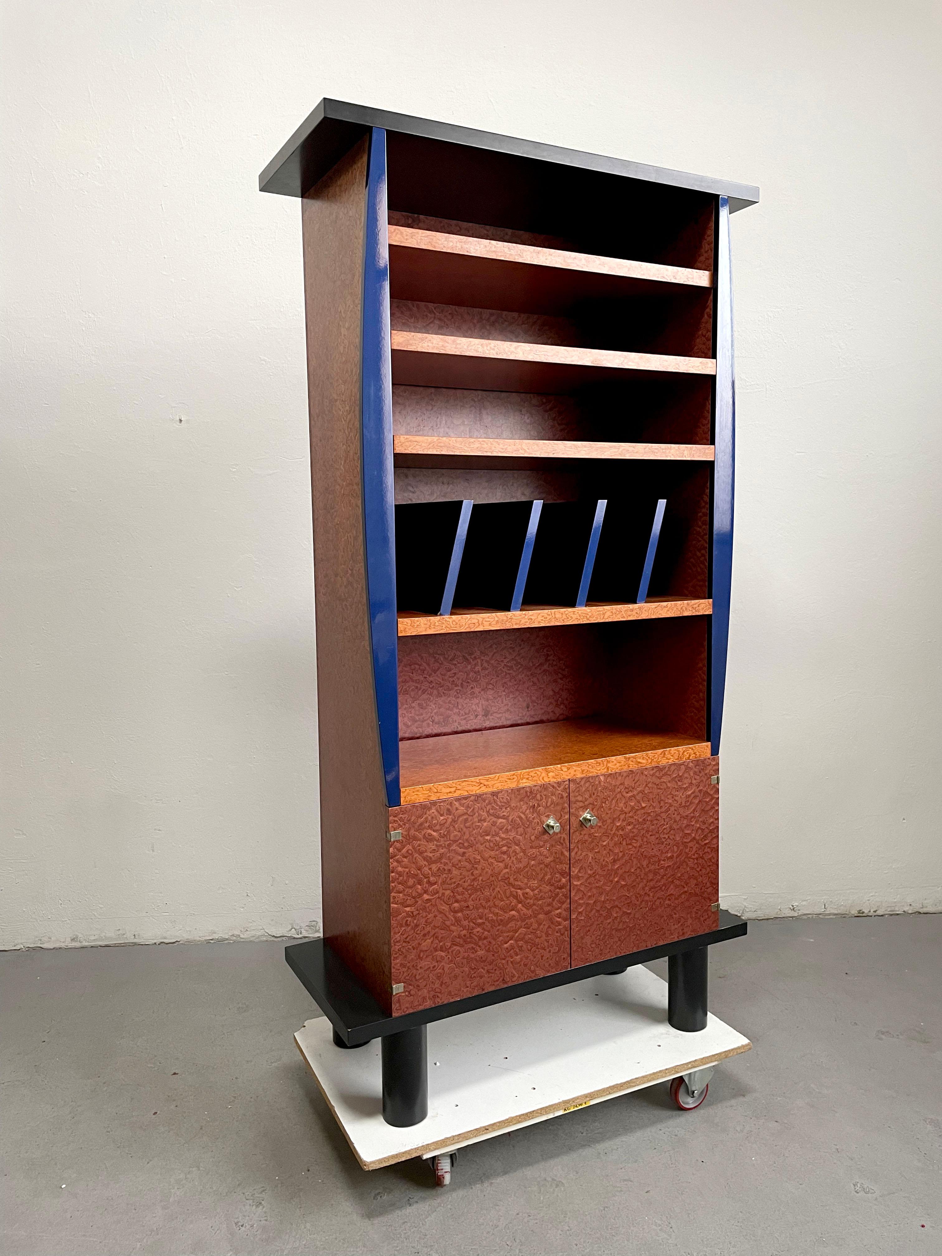 Metal Bookcase Cabinet Donau, Ettore Sottsass & Marco Zanini for Franz Leitner, 1980s For Sale