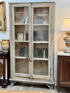 Bookcase cabinet, French casement windows