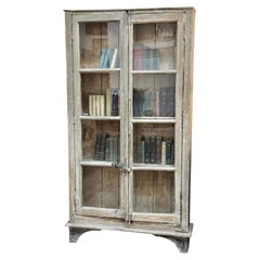 Bookcase cabinet, French casement windows