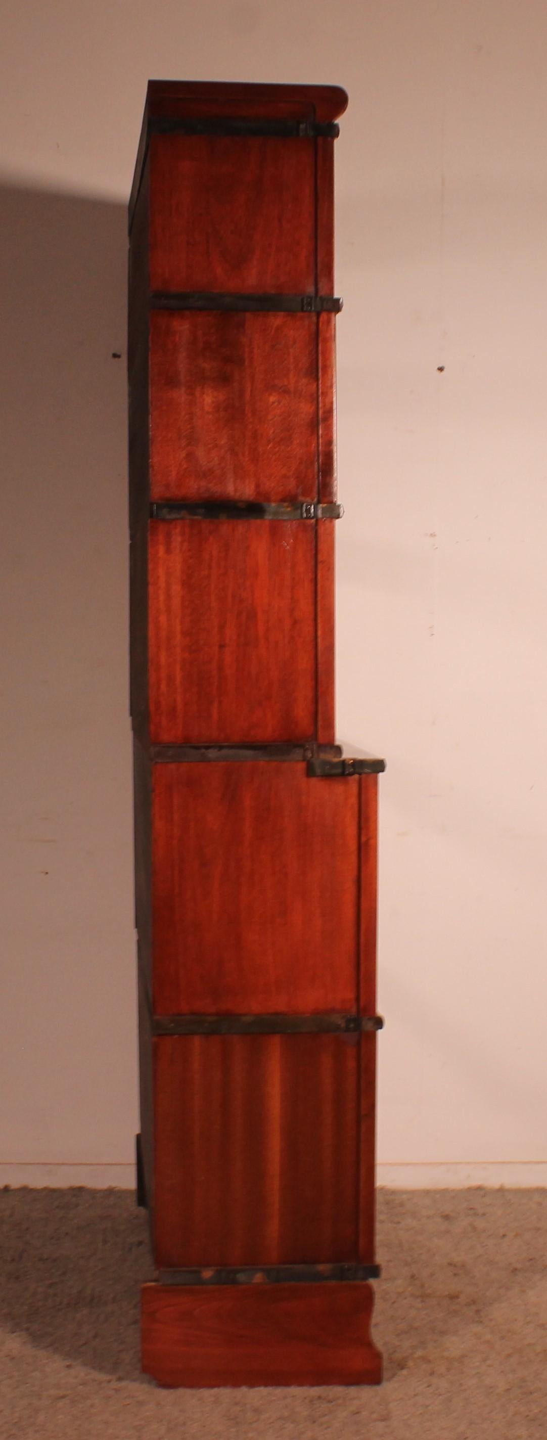 Bookcase Called Stacking Bookcase In Mahogany Of 5 Elements With Extension From For Sale 1