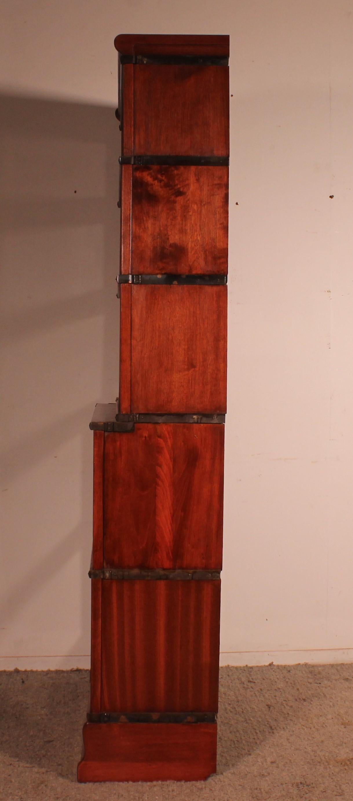 Bookcase Called Stacking Bookcase In Mahogany Of 5 Elements With Extension From For Sale 2