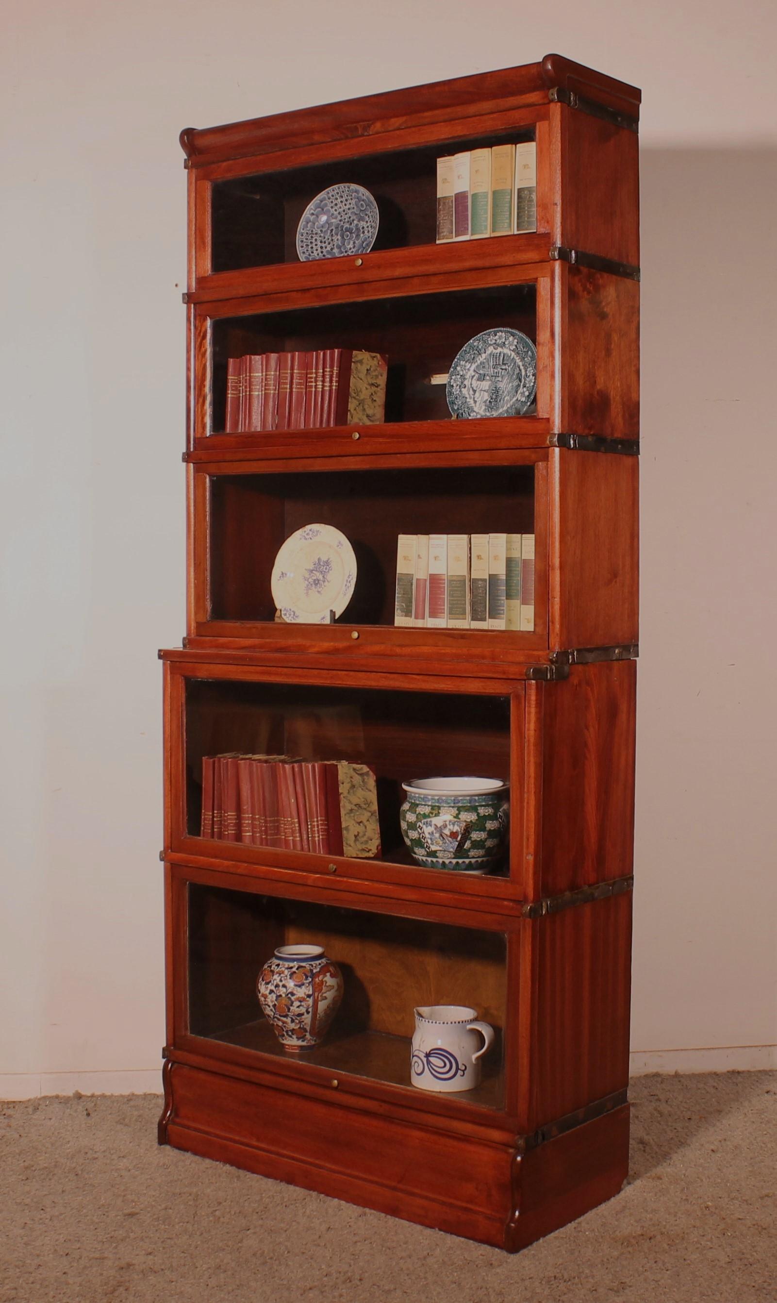 Bookcase Called Stacking Bookcase In Mahogany Of 5 Elements With Extension From For Sale 3