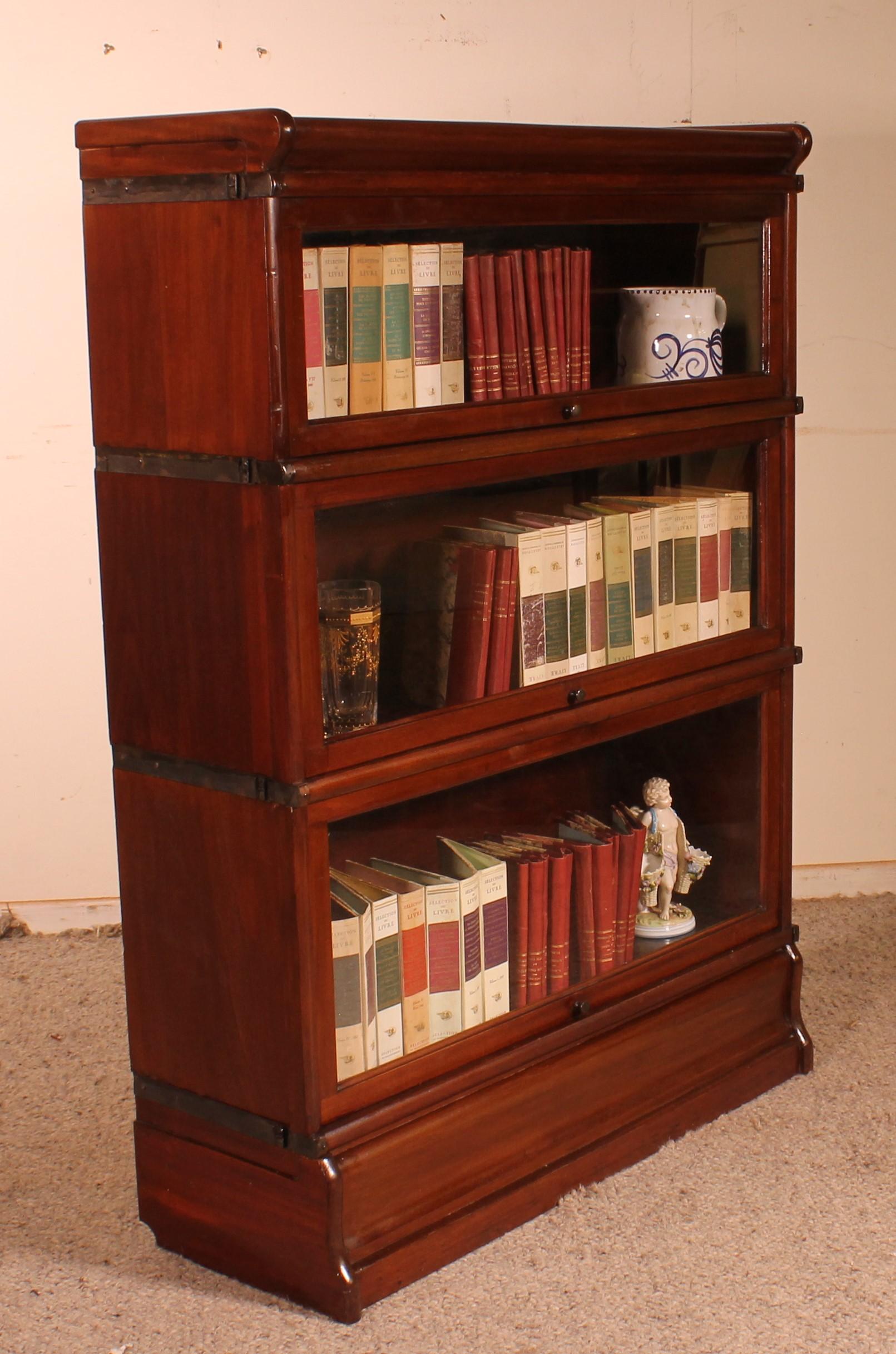 Bookcase Called Stacking Bookcase in Mahogany of Three Elements, circa 1900 at 1stDibs