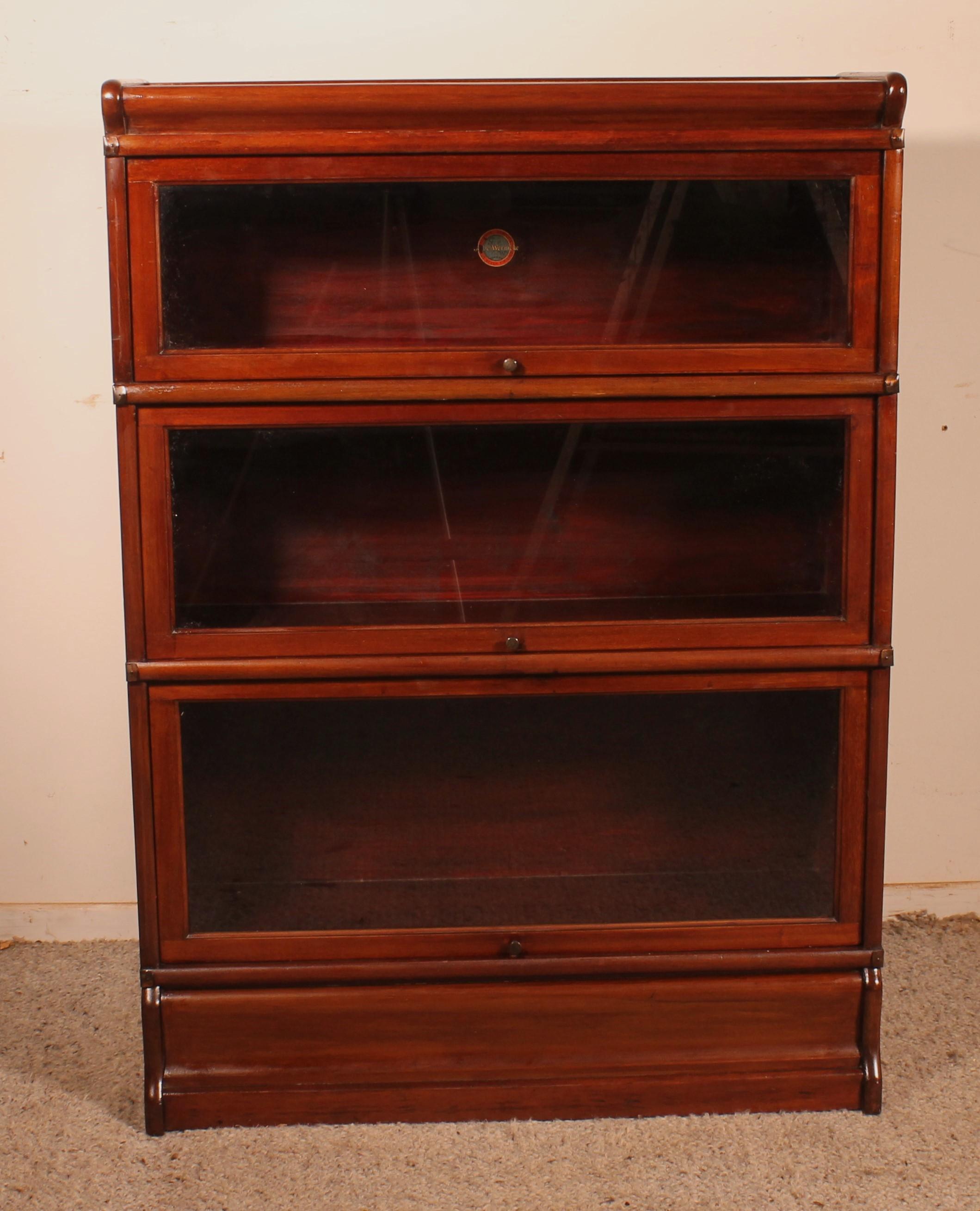 Bookcase Called Stacking Bookcase in Mahogany of Three Elements, circa 1900 at 1stDibs
