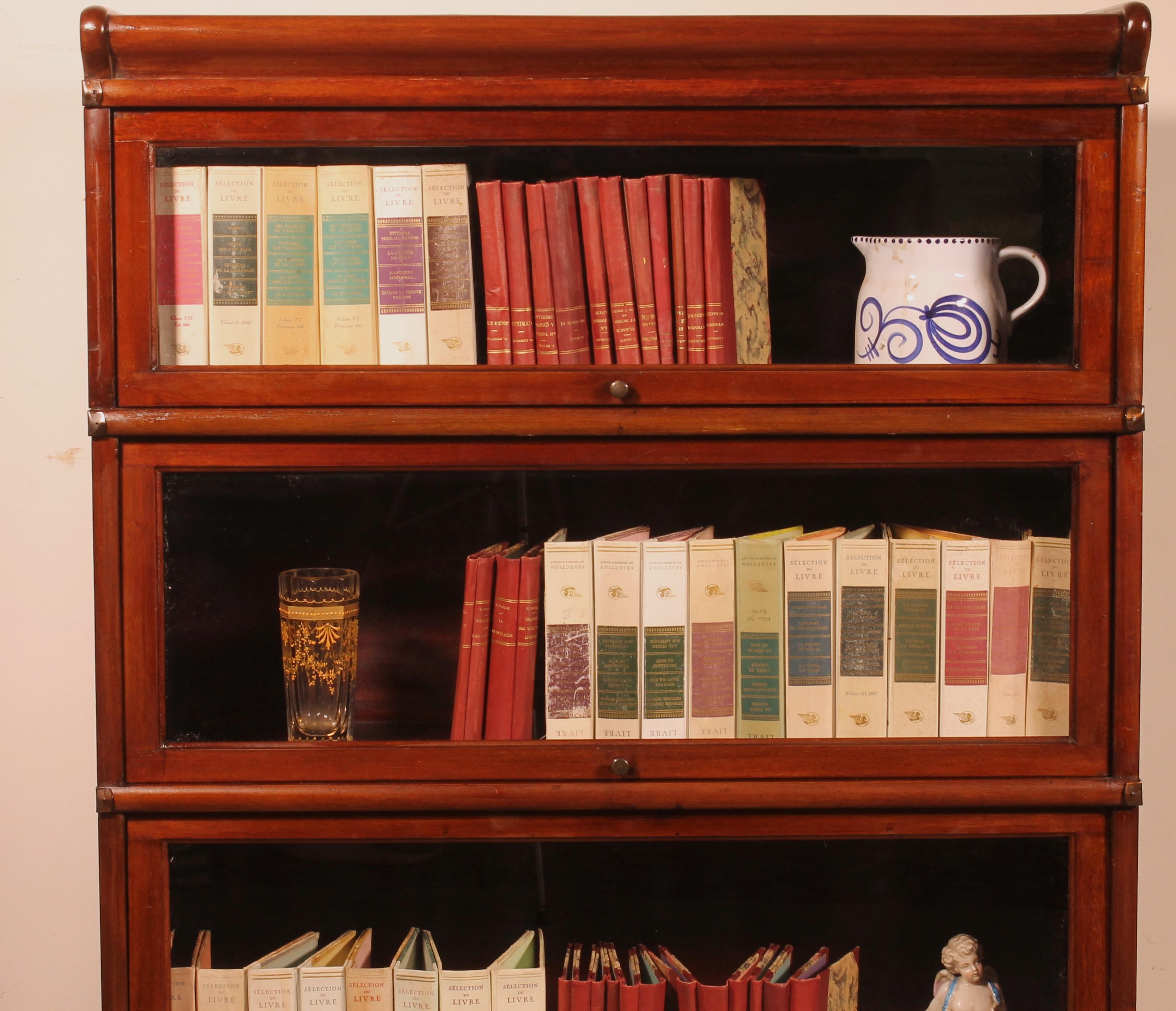 Bookcase Called Stacking Bookcase in Mahogany of Three Elements, circa 1900 at 1stDibs