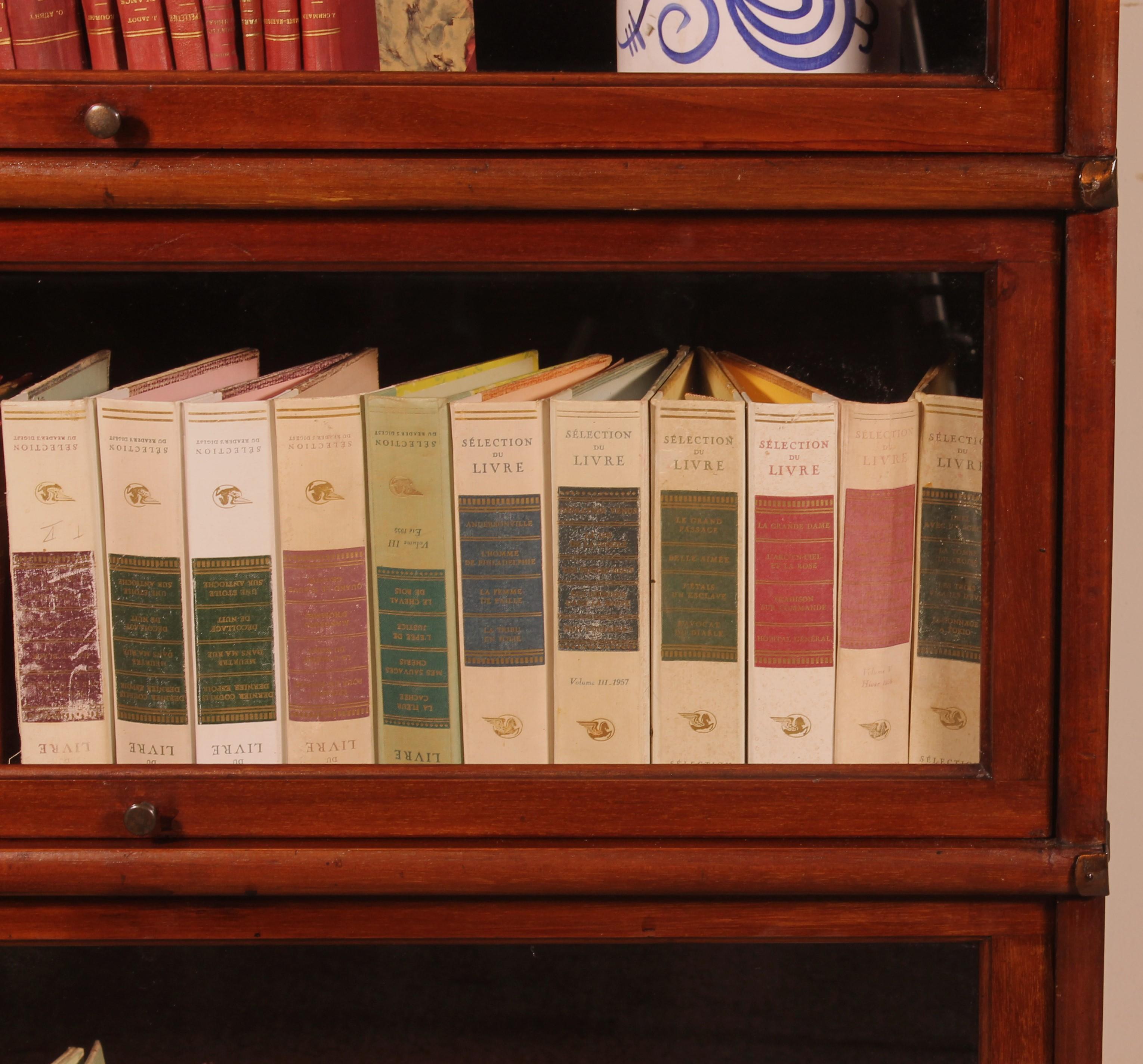 Bookcase Called Stacking Bookcase in Mahogany of Three Elements, circa 1900 at 1stDibs