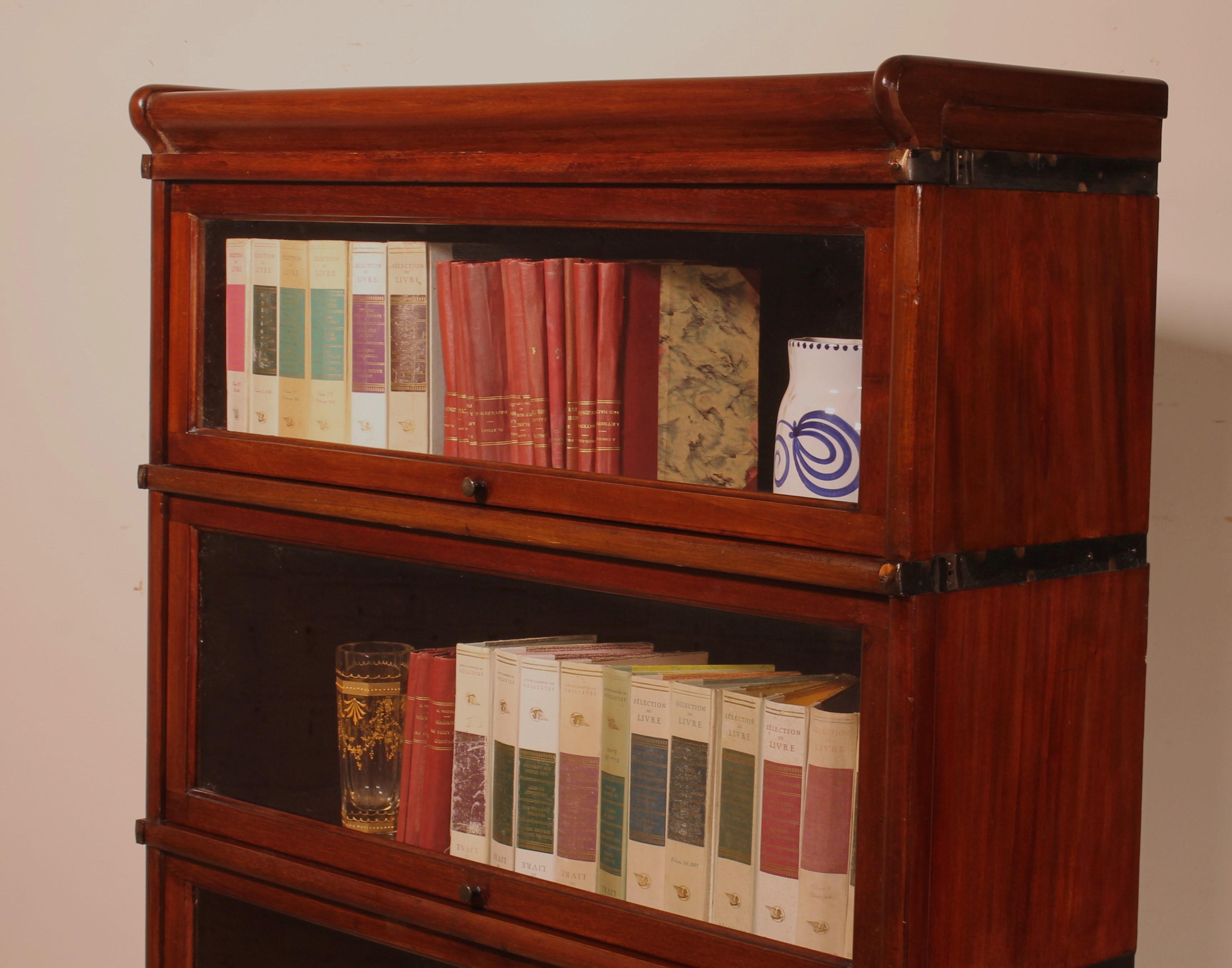 Bookcase Called Stacking Bookcase in Mahogany of Three Elements, circa 1900 at 1stDibs