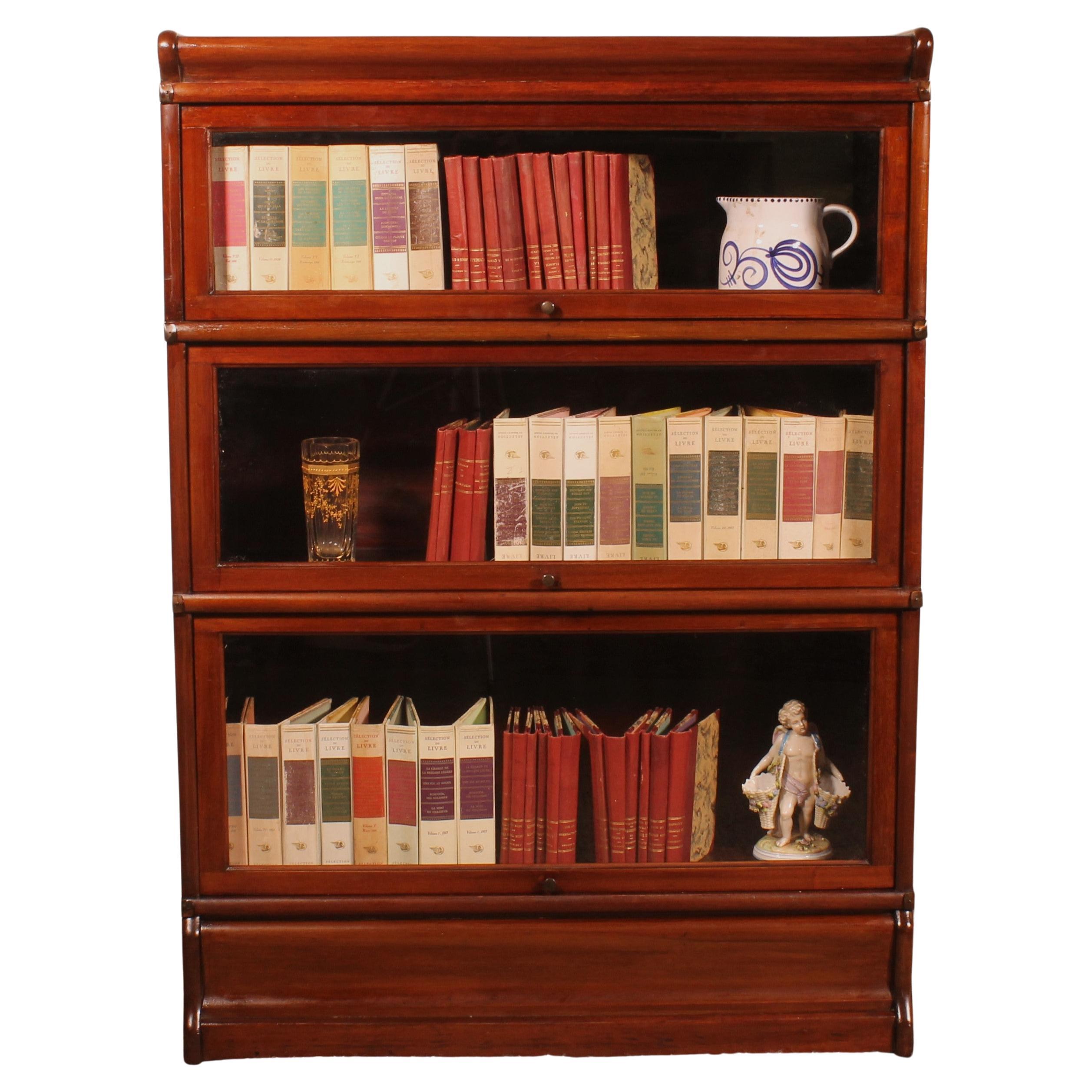 Bookcase Called Stacking Bookcase in Mahogany of Three Elements, circa 1900 at 1stDibs