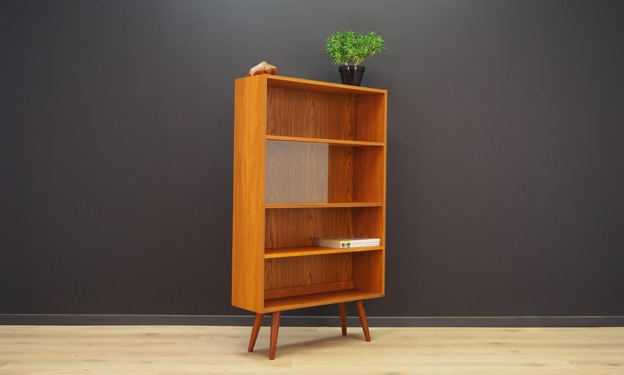 Bookcase Danish Design Teak Vintage Classic 1960-1970 In Good Condition In Szczecin, Zachodniopomorskie