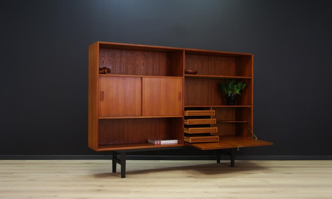 Bookcase Danish Design Vintage Classic Teak In Good Condition In Szczecin, Zachodniopomorskie