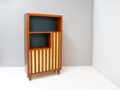 Bookcase/ Decorative Storage, Swedish Modern with Relief Front, 1940s