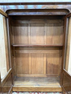 Bookcase - Empire style mahogany display cabinet