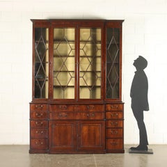 Bookcase George IV Mahogany Glass England \'800