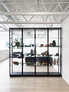 Bookcase, Glass Display Cabinet Design, Architectural Storage System, Italy