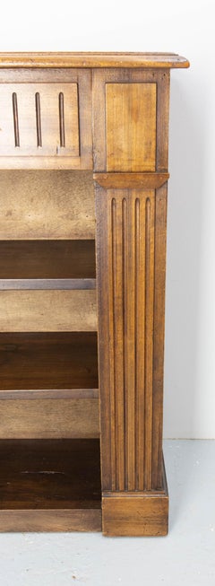 Bookcase in a False Poplar Fireplace, French, circa 1900