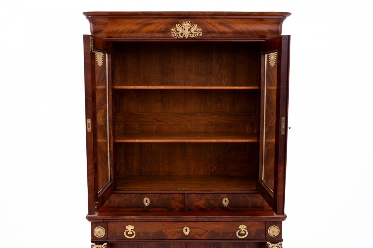 French Bookcase in Empire style, France, around 1860. After renovation.