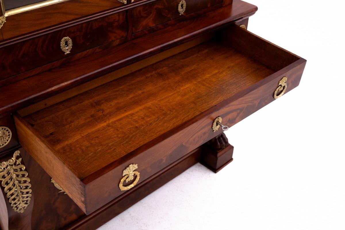 Mid-19th Century Bookcase in Empire style, France, around 1860. After renovation.