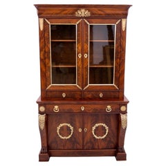 Bookcase in Empire style, France, around 1860. After renovation.