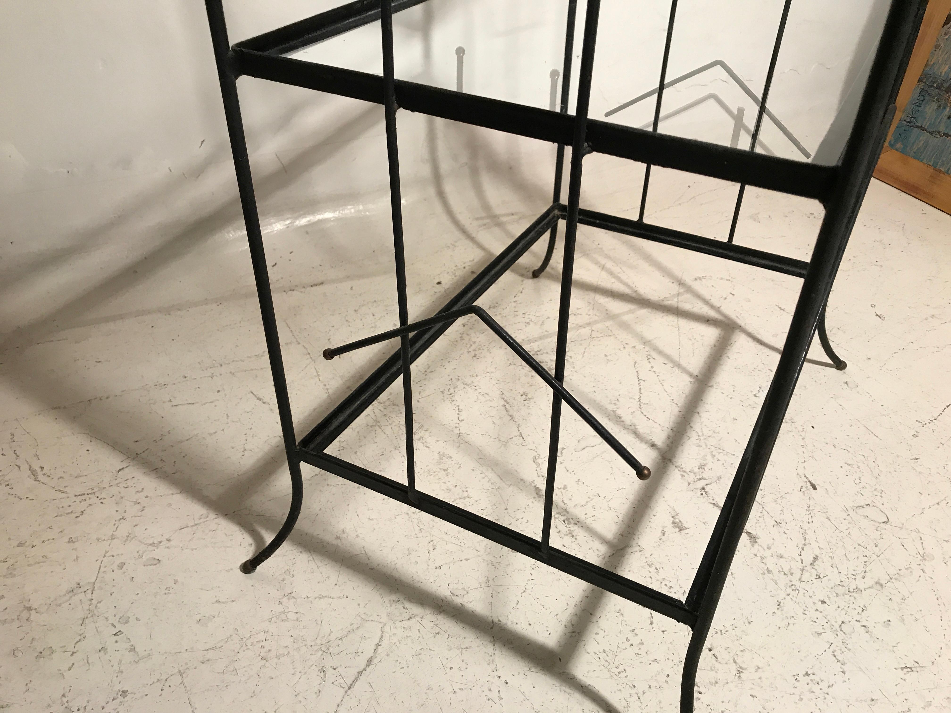 Bookcase in Glass and Iron, 1960, French For Sale 2